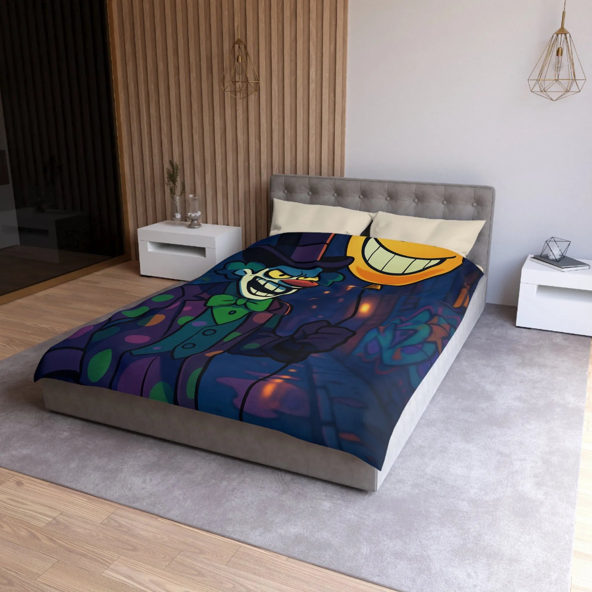 Housse de Couette Microfibre Création Artistique Moderne Design Exclusif Décoration Chambre