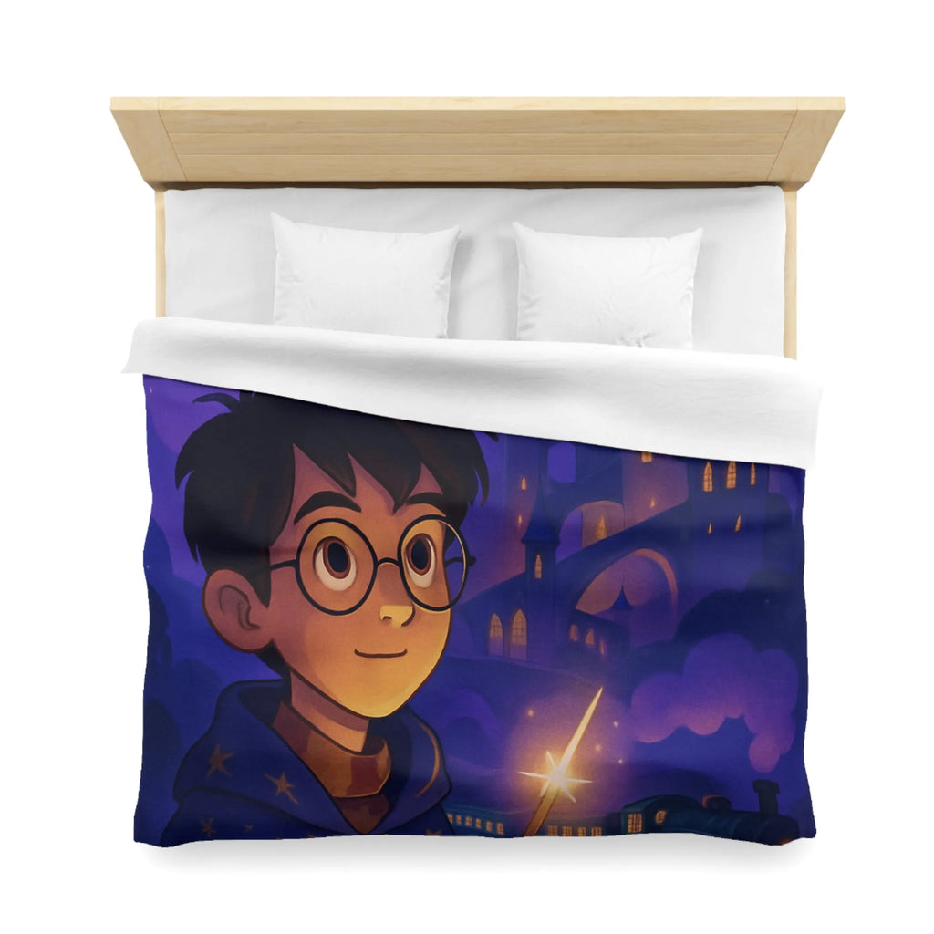 Housse de Couette Microfibre Art Graphique Contemporain Style Décoratif Chambre Tendance