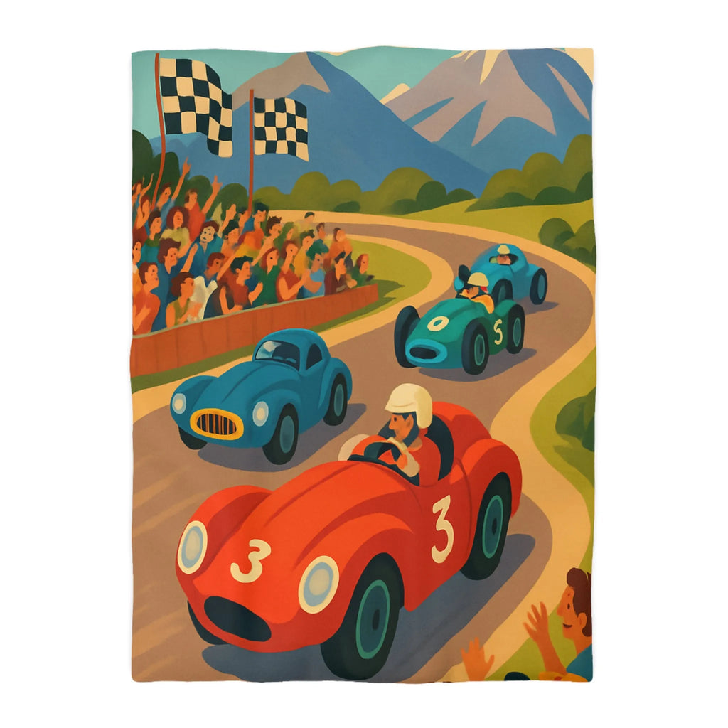 Housse de Couette Microfibre Art Graphique Contemporain Style Décoratif Chambre Tendance