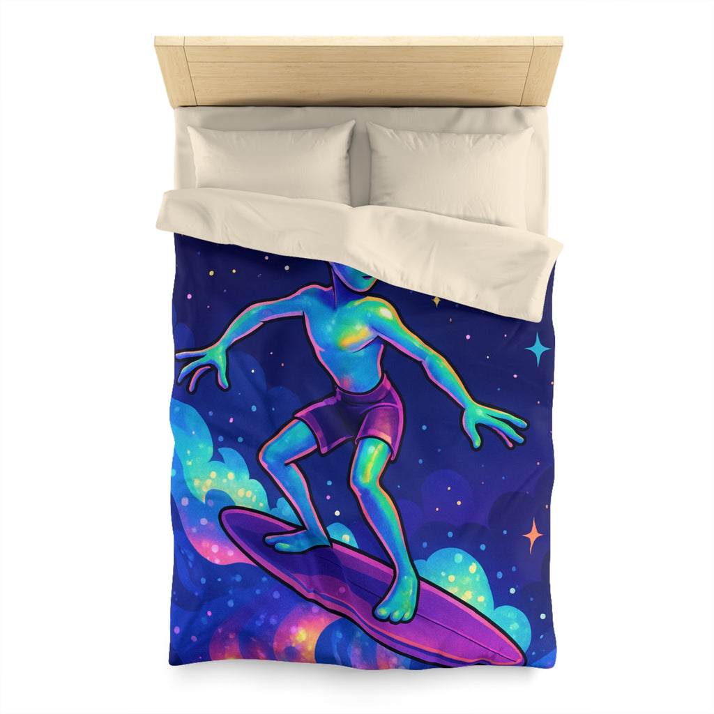 Housse de Couette Microfibre Design Artistique Moderne Décoration Chambre Confort Premium