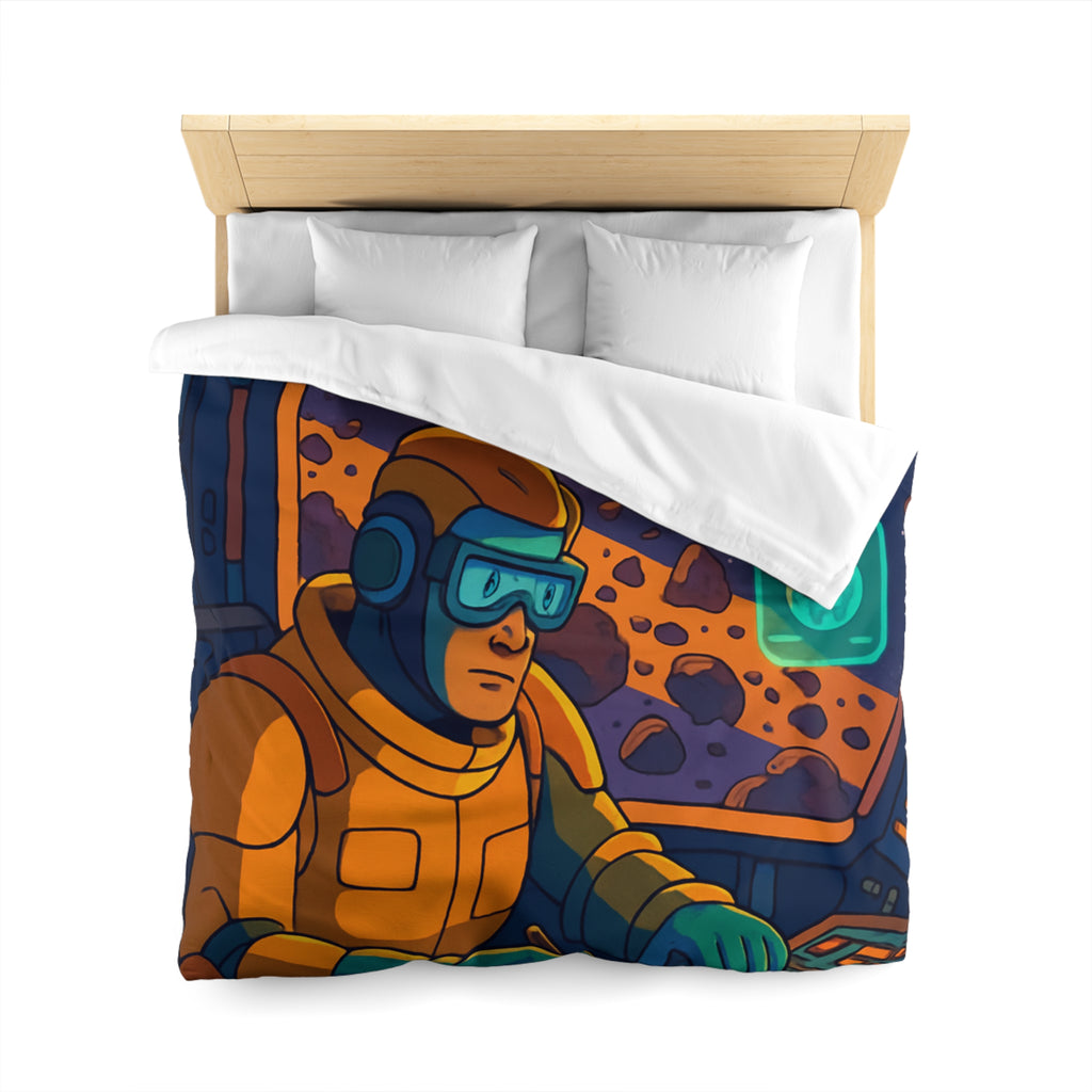 Housse de Couette Microfibre Illustration Unique Design Moderne Décoration Intérieure Raffinée