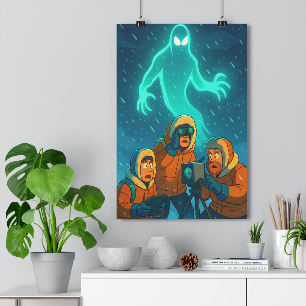 Poster décoratif cartoon orange glacé mystique aventure salon chambre bureau art mural captivant qualité