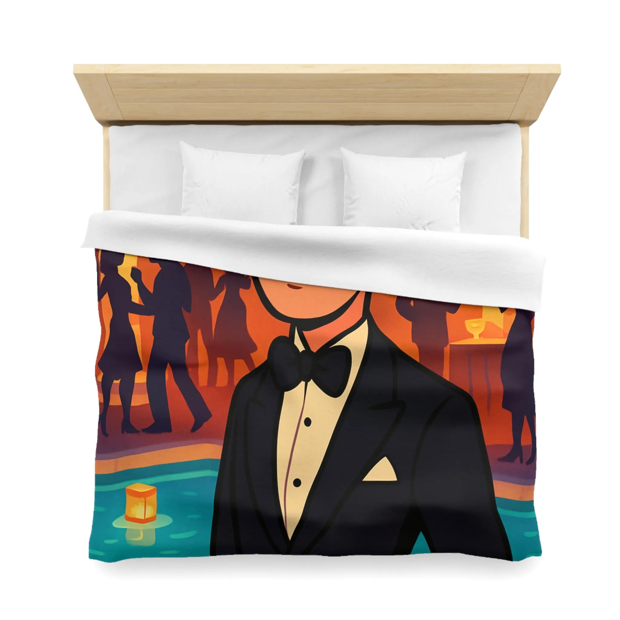 Élégance Nocturne : Motifs Inspirés de Soirées Glamour Art Déco Pour Chambre Distinguée