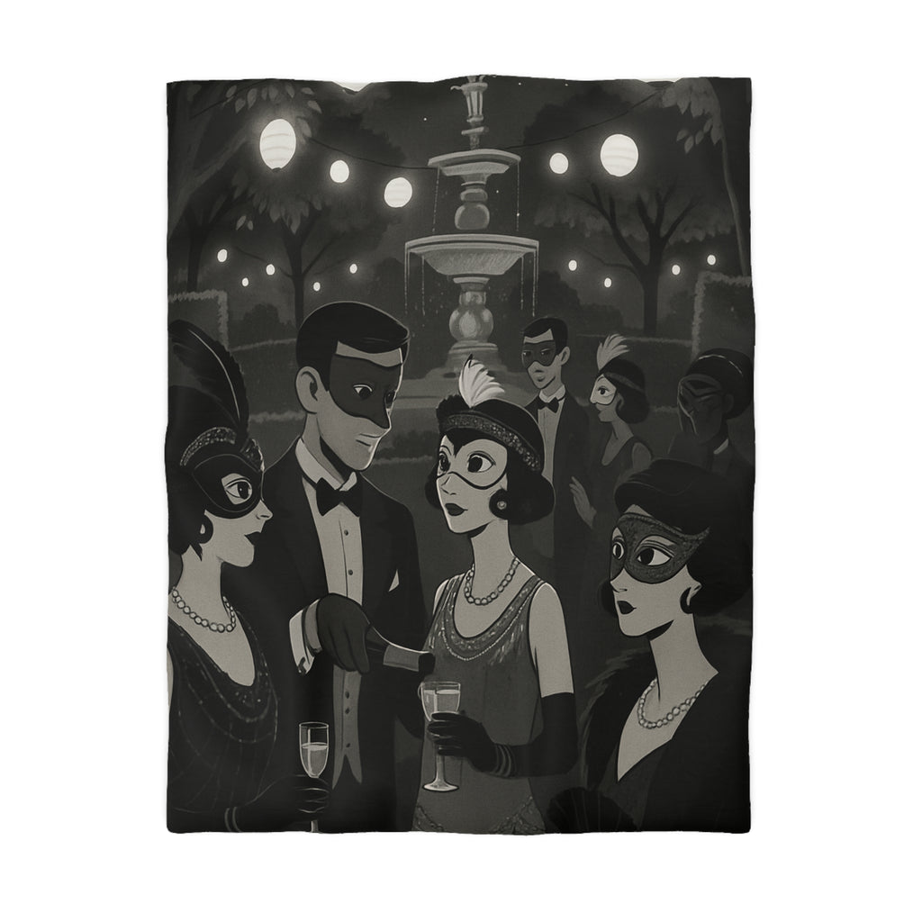 Housse de Couette Microfibre Motif Créatif Original Style Contemporain Chambre Élégante