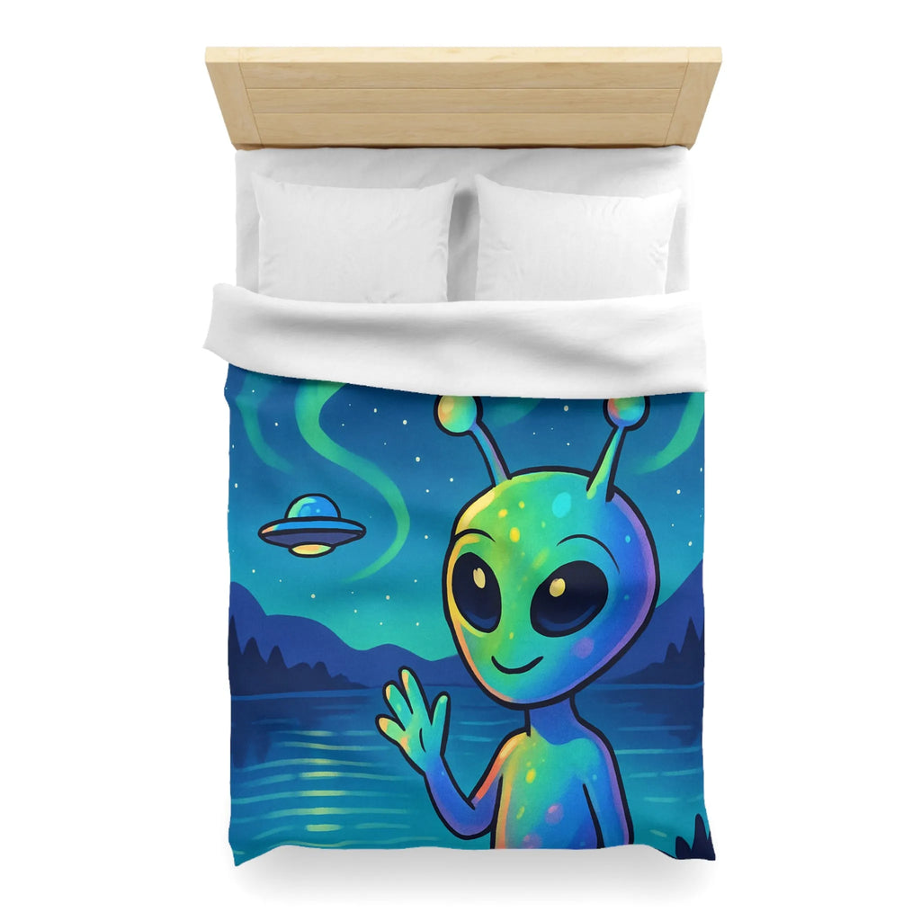 Housse de Couette Microfibre Art Graphique Contemporain Style Décoratif Chambre Tendance