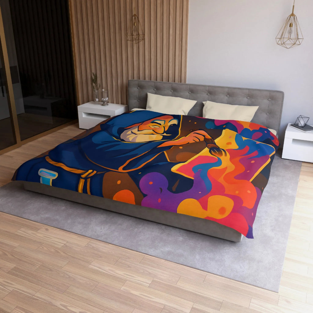 Créez une ambiance magique avec une housse de couette sorcier artistique et colorée