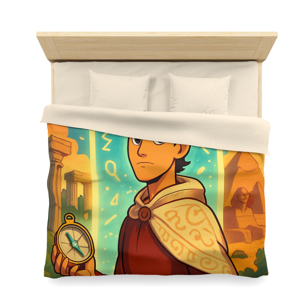 Housse de Couette Microfibre Design Artistique Moderne Décoration Chambre Confort Premium