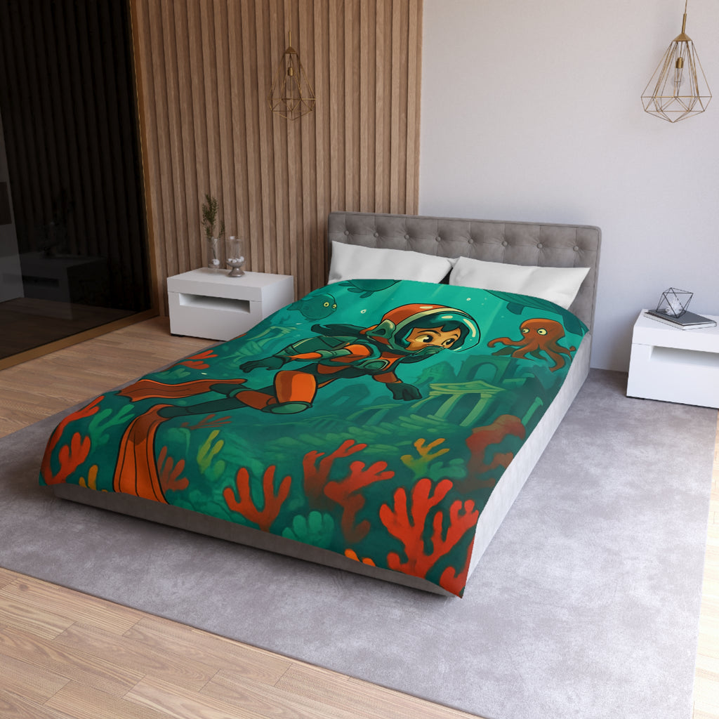 Housse de Couette Microfibre Création Artistique Moderne Design Exclusif Décoration Chambre