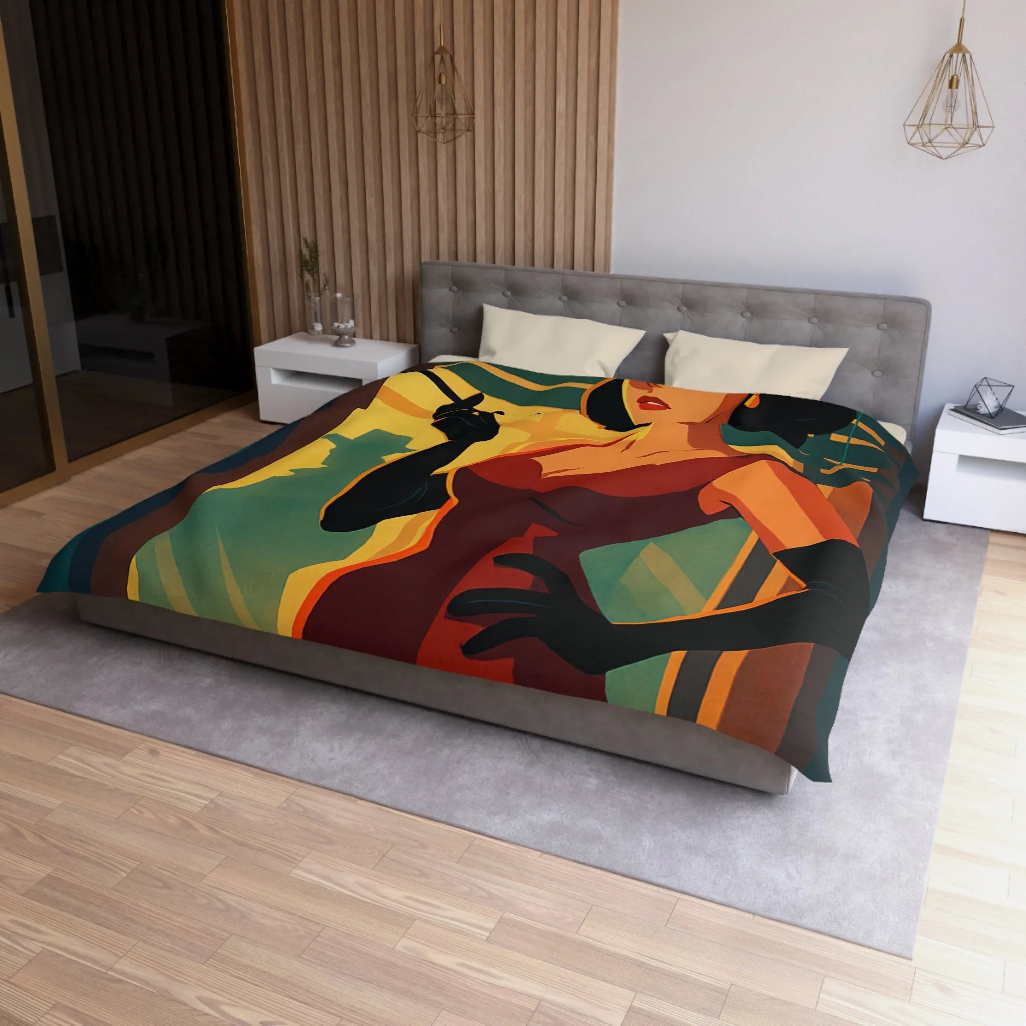 Élégance rétro avec femme fatale smoking pour ambiance nocturne mystérieuse en rouge profond