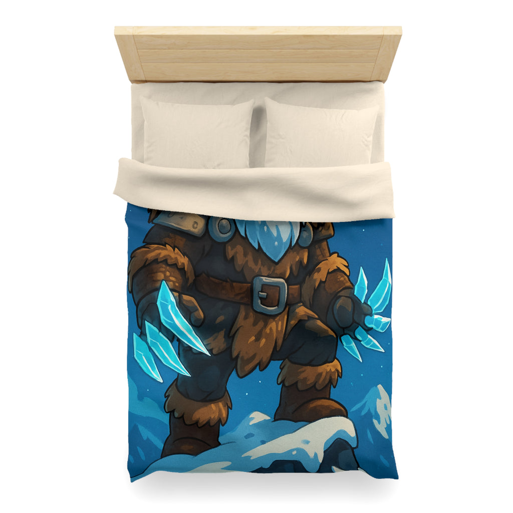 Housse de Couette Microfibre Motif Créatif Original Style Contemporain Chambre Élégante