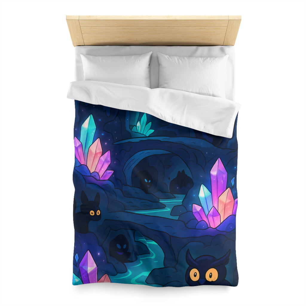 Housse de Couette Microfibre Motif Créatif Original Style Contemporain Chambre Élégante