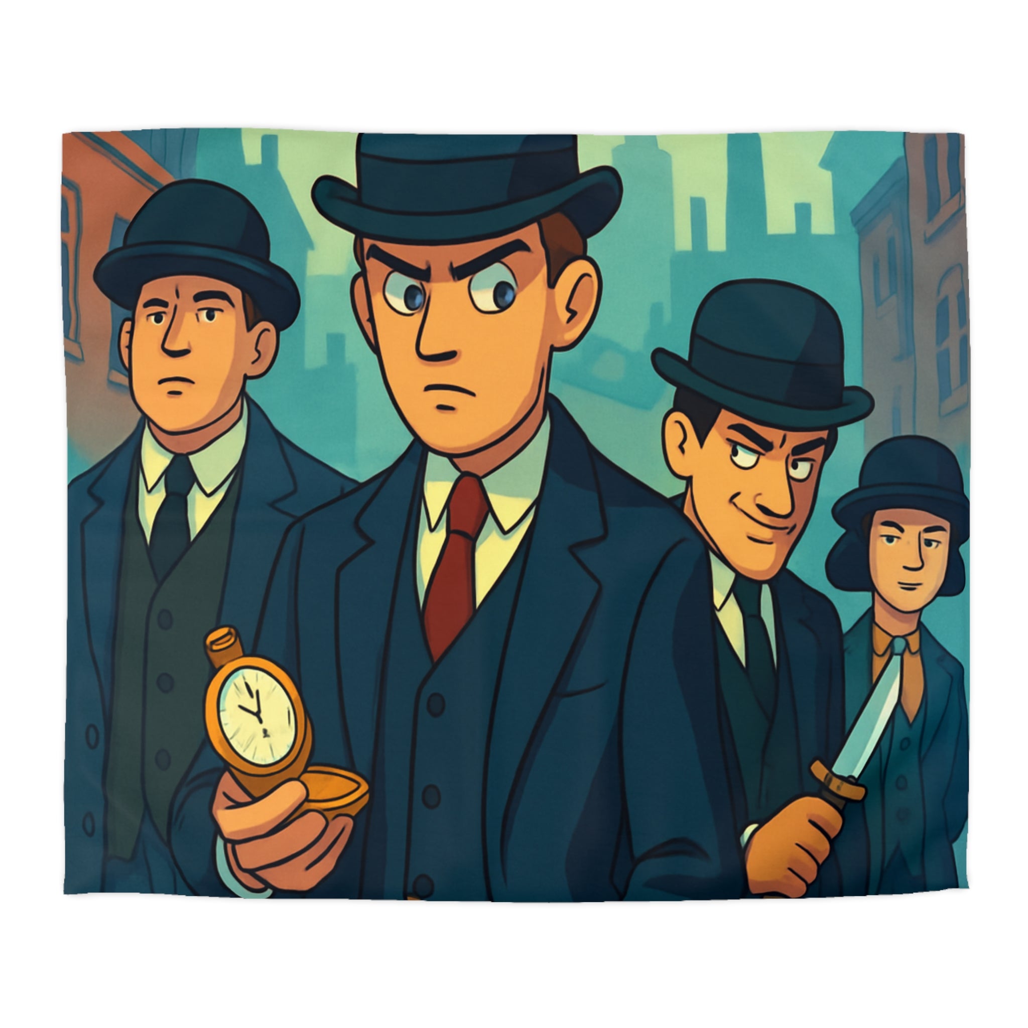 Housse de Couette Microfibre Design Artistique Moderne Décoration Chambre Confort Premium