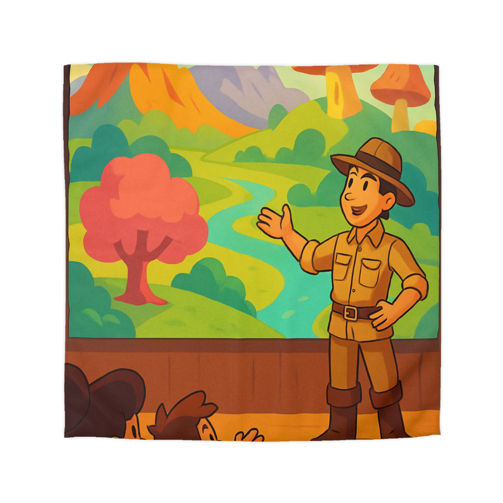 Housse de Couette Microfibre Illustration Unique Design Moderne Décoration Intérieure Raffinée