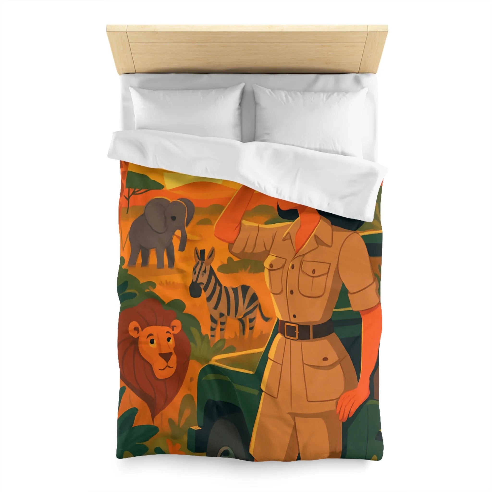 Explorez le safari africain au coucher du soleil avec des animaux majestueux et un guide expert