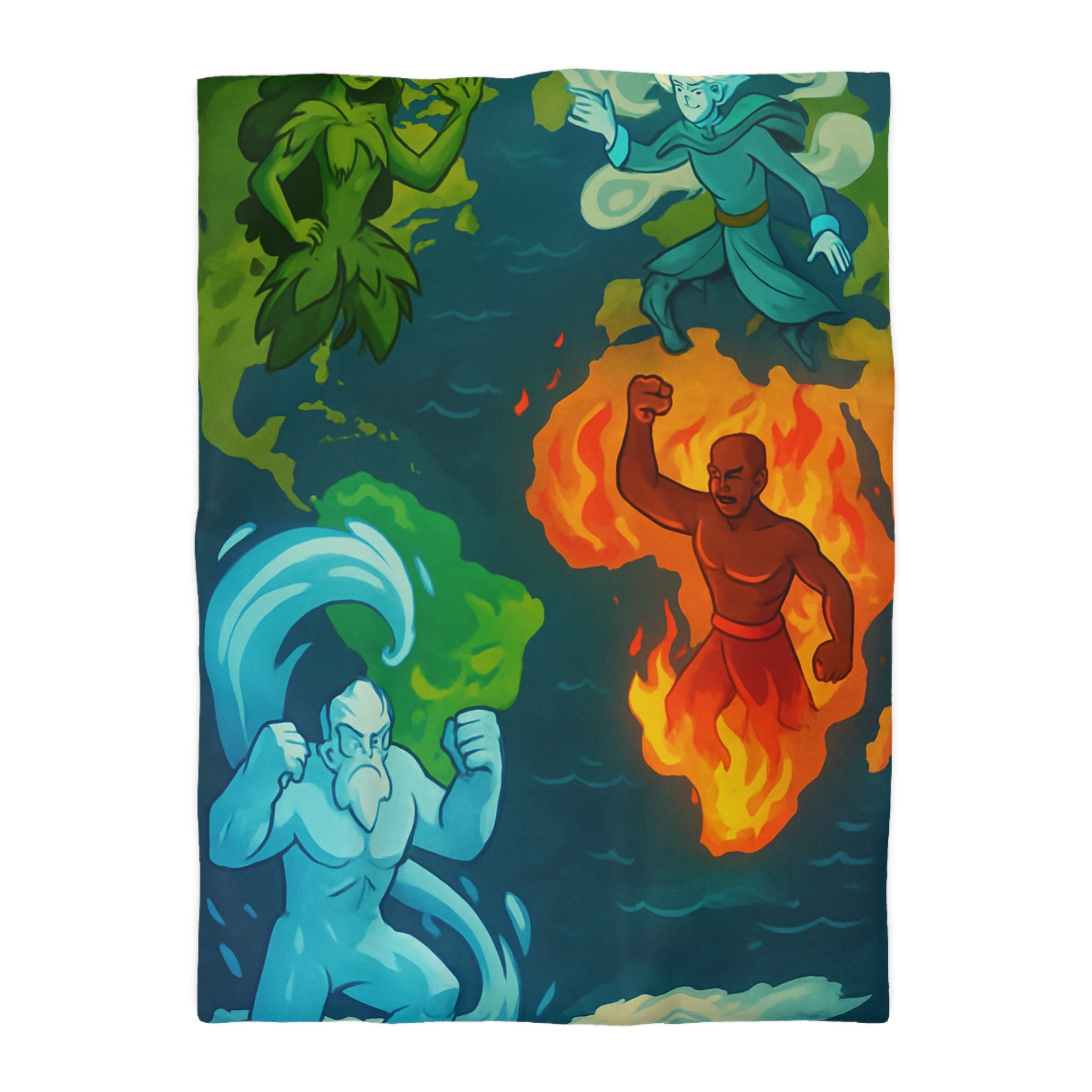 Housse de Couette Microfibre Création Artistique Moderne Design Exclusif Décoration Chambre