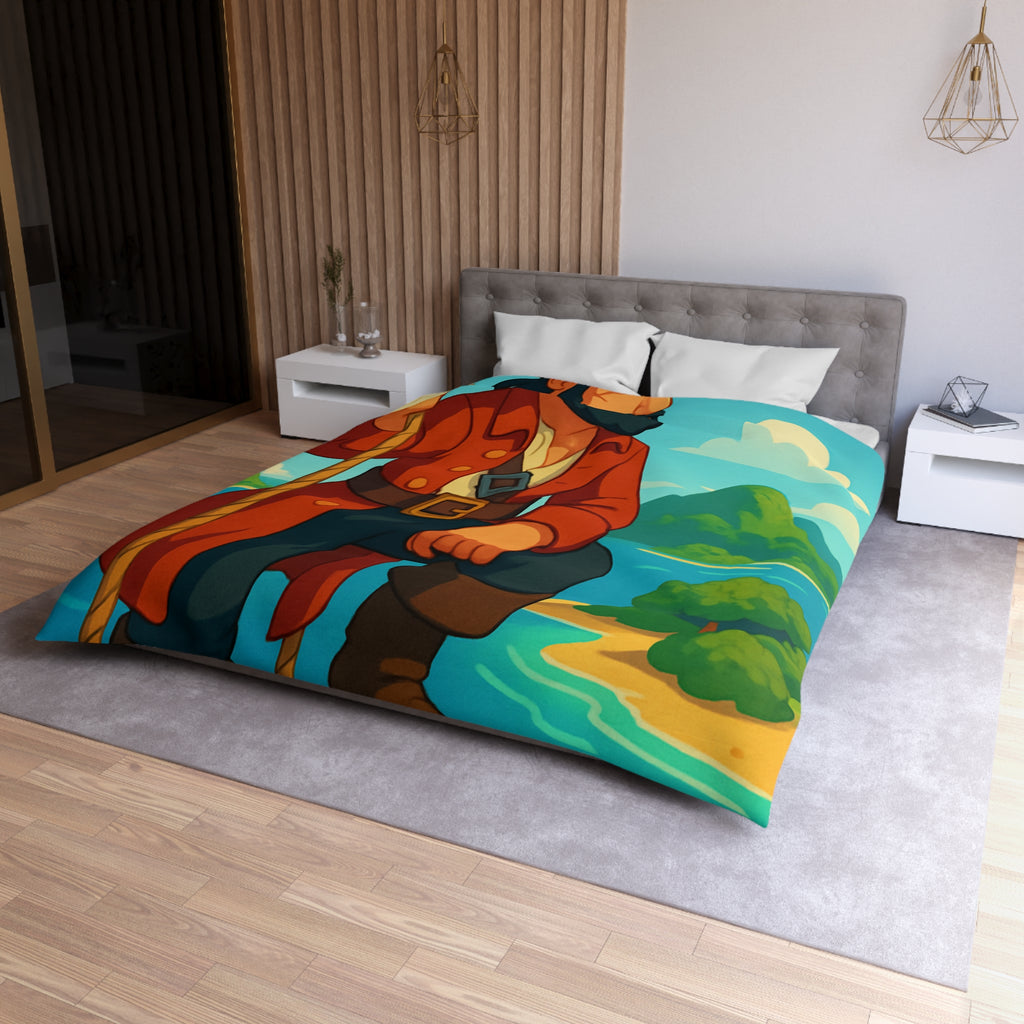 Housse de Couette Microfibre Illustration Unique Design Moderne Décoration Intérieure Raffinée