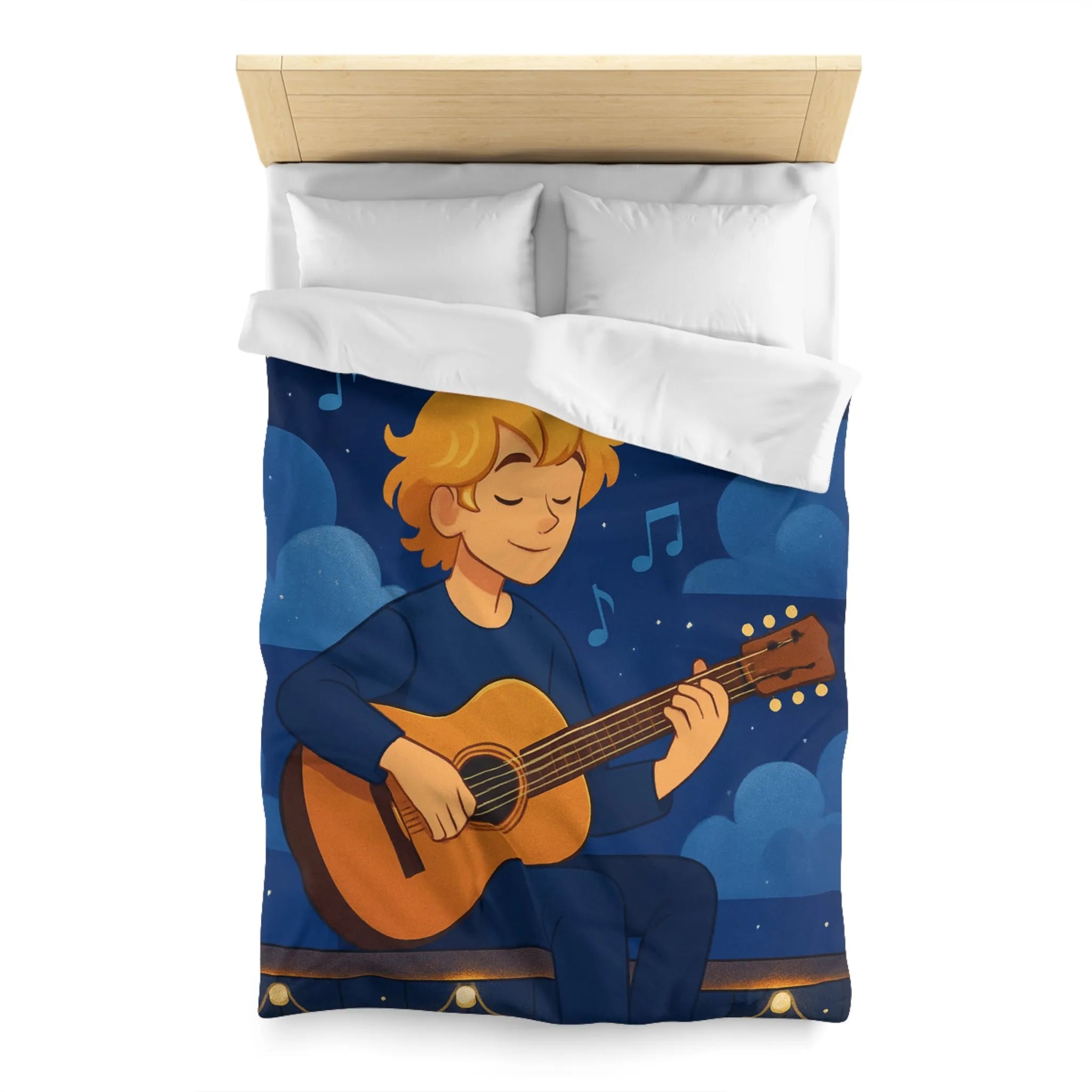 Housse de Couette Microfibre Art Graphique Contemporain Style Décoratif Chambre Tendance