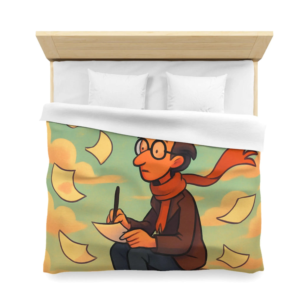 Housse de Couette Microfibre Art Graphique Contemporain Style Décoratif Chambre Tendance