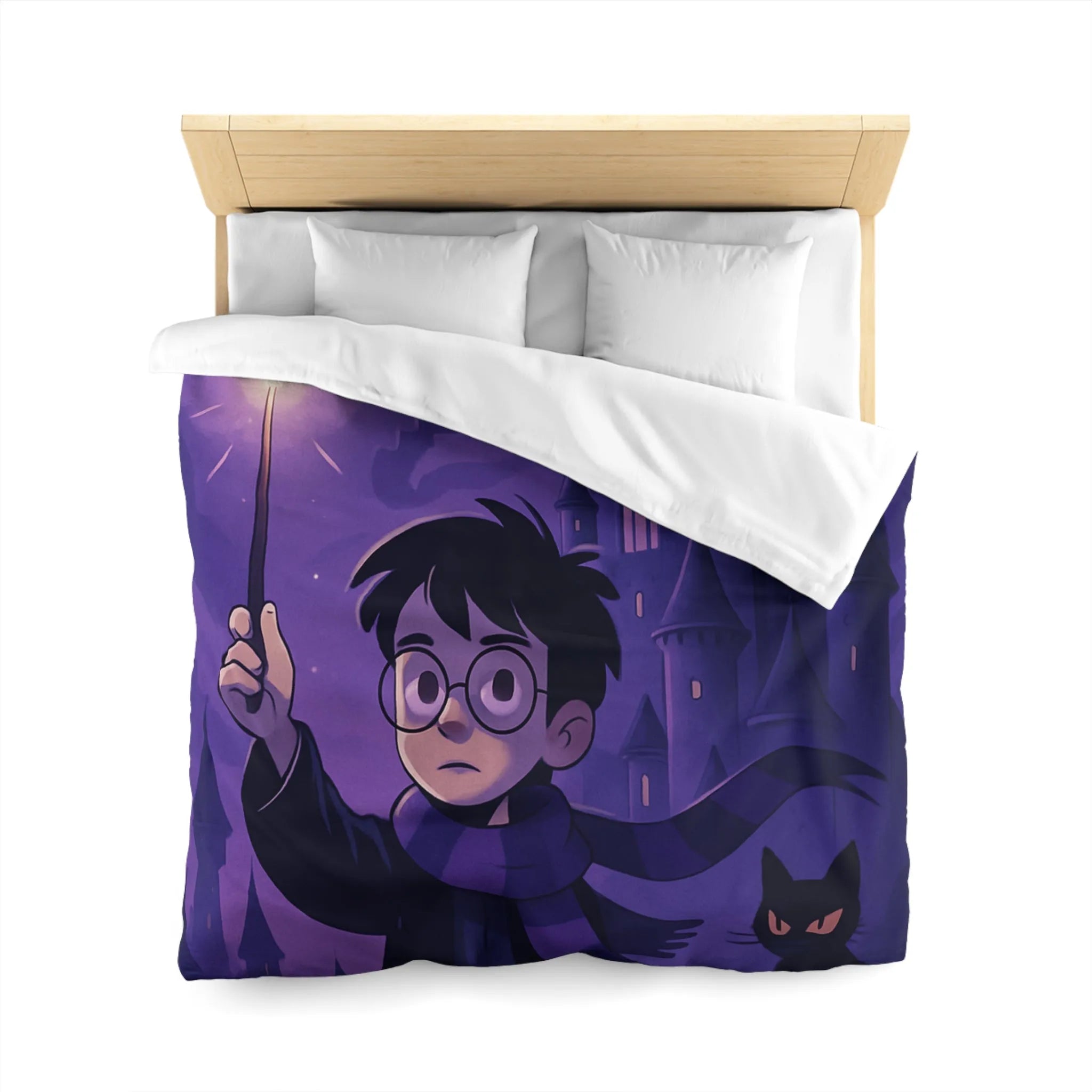 Housse de Couette Microfibre Art Graphique Contemporain Style Décoratif Chambre Tendance