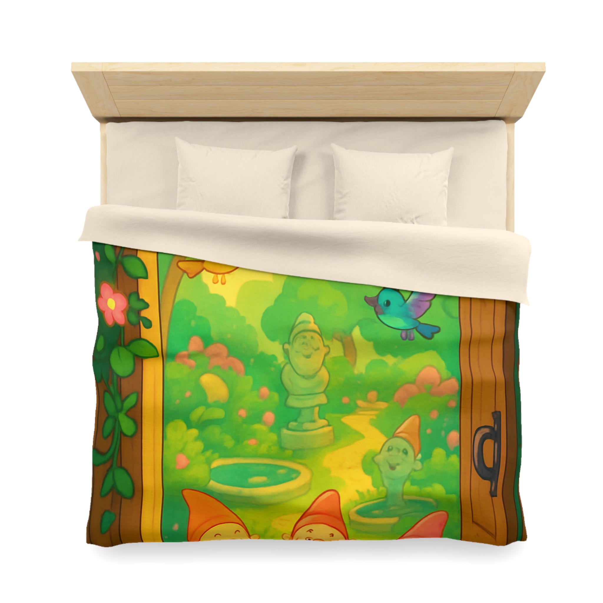 Housse de Couette Microfibre Motif Créatif Original Style Contemporain Chambre Élégante