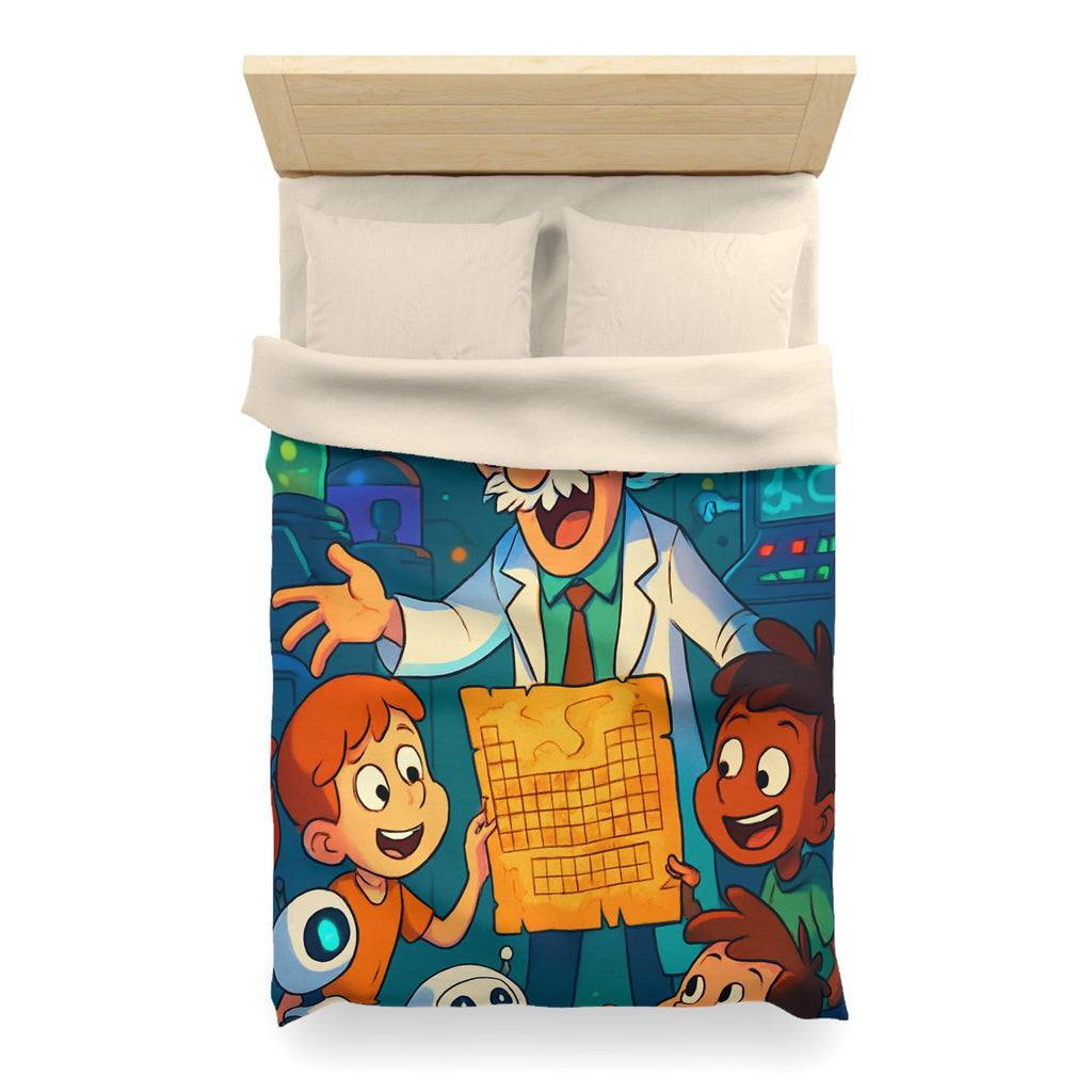 Housse de Couette Microfibre Motif Créatif Original Style Contemporain Chambre Élégante