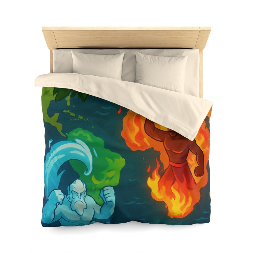 Housse de Couette Microfibre Création Artistique Moderne Design Exclusif Décoration Chambre