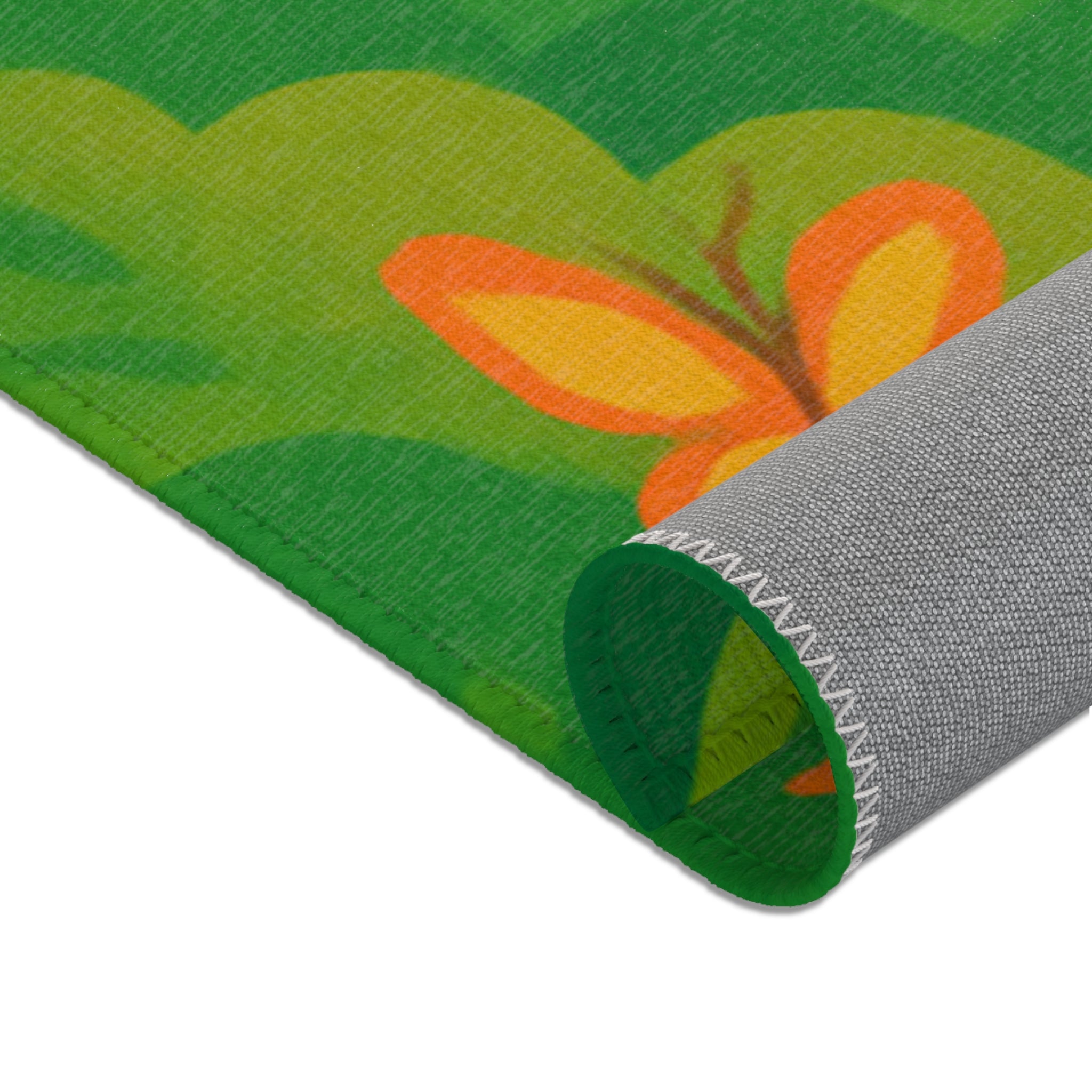 Tapis en Coton avec Motif de Yoga et Nature pour Salon ou Chambre