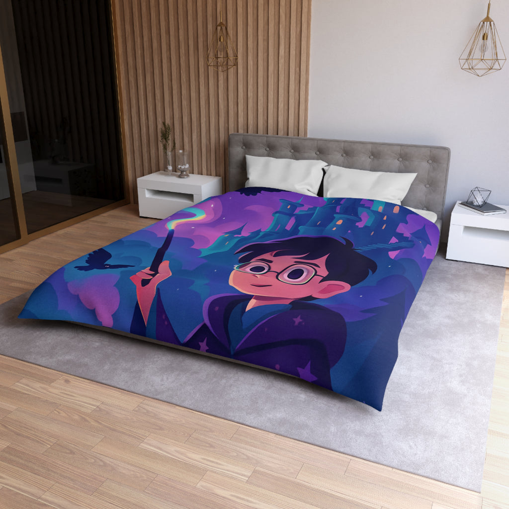 Housse de Couette Microfibre Motif Créatif Original Style Contemporain Chambre Élégante