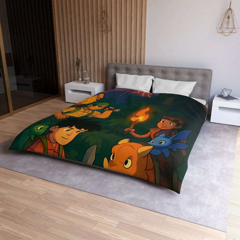 Explorez la jungle en famille avec des amis animaux et un volcan en éruption.