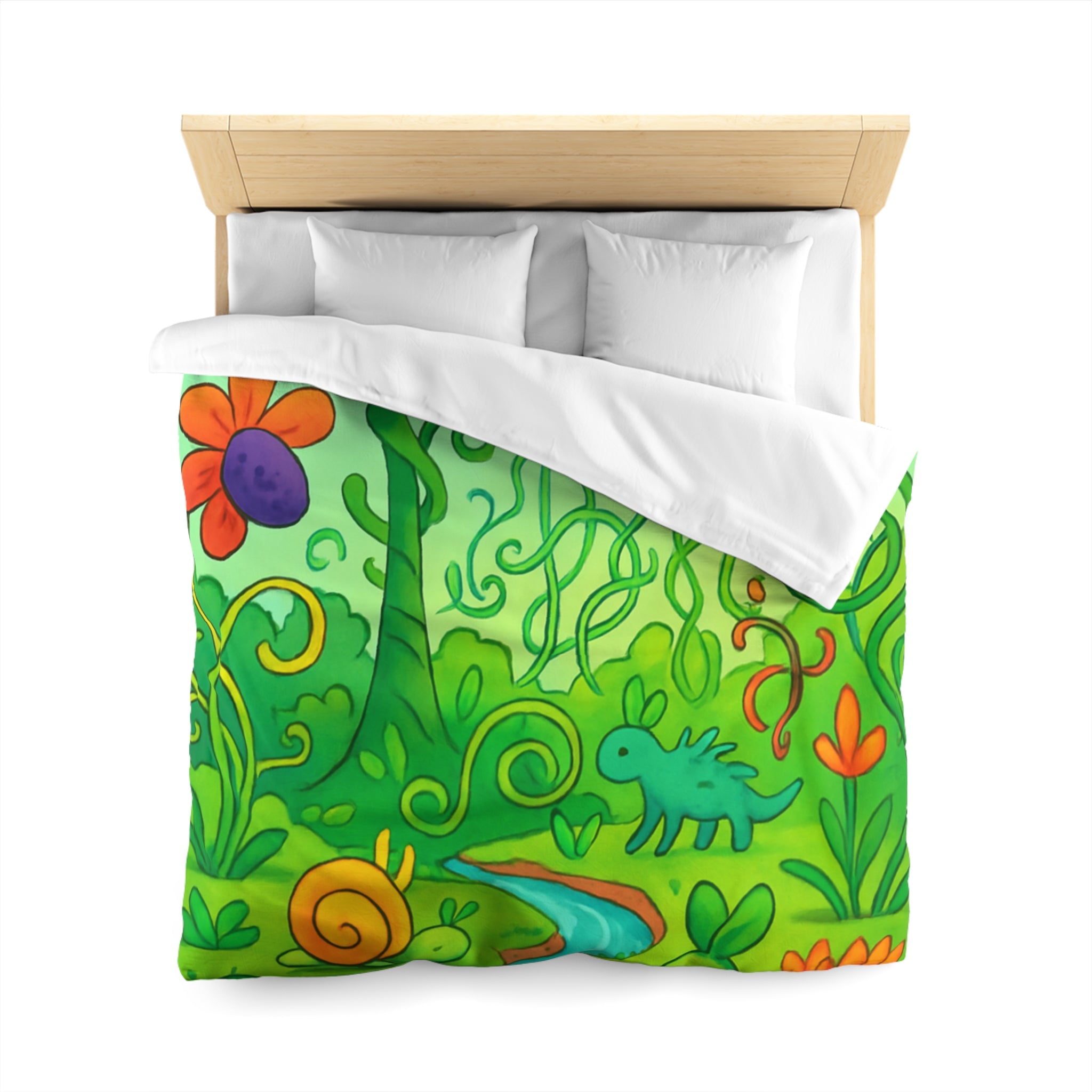 Housse de Couette Microfibre Design Artistique Moderne Décoration Chambre Confort Premium