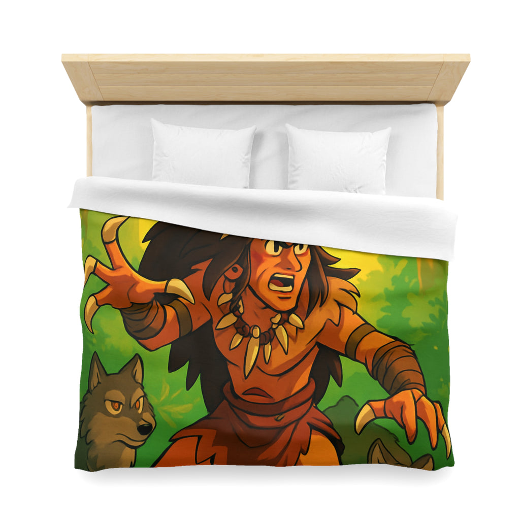 Sauvage Rêveur : Housse de Couette Motif Chaman Animaux Forêt Mystique