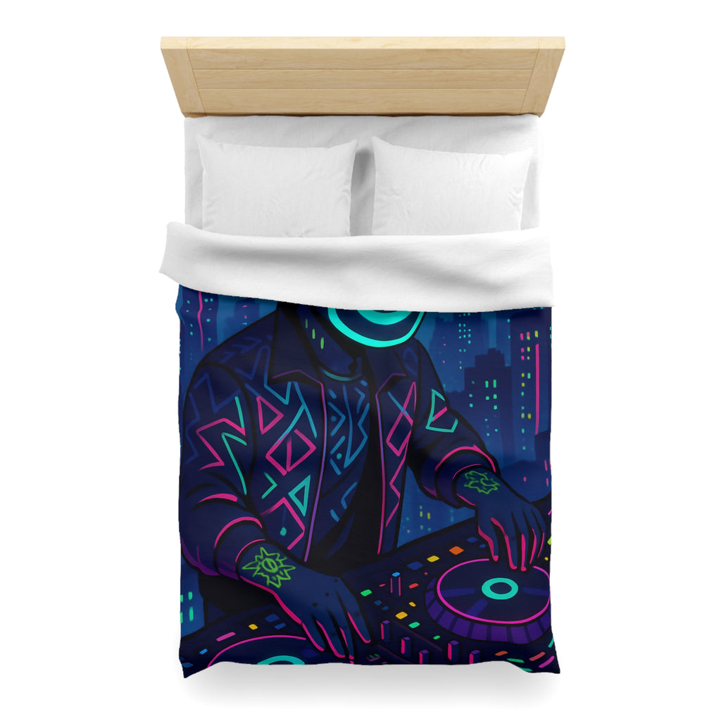 Housse de Couette Microfibre Motif Créatif Original Style Contemporain Chambre Élégante