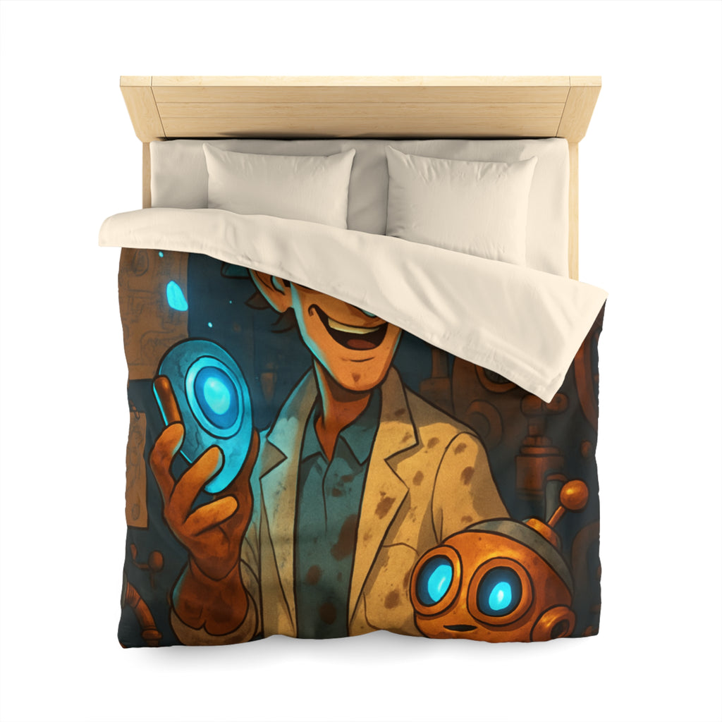 Housse de Couette Microfibre Motif Créatif Original Style Contemporain Chambre Élégante