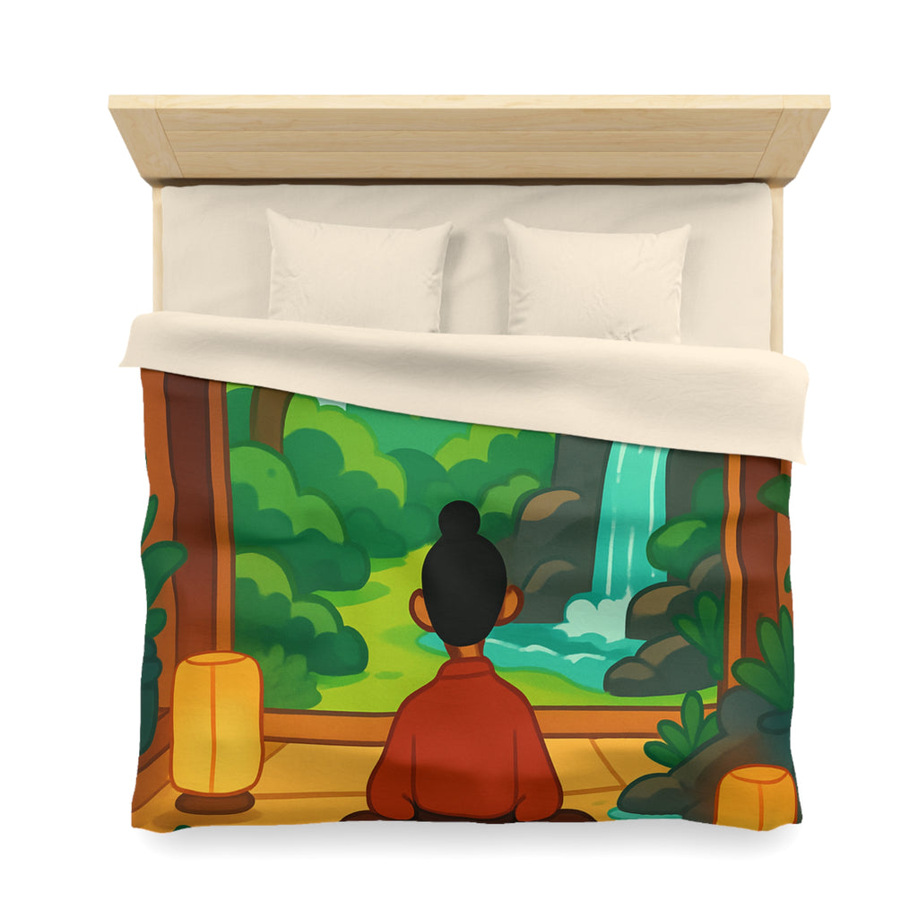 Housse de Couette Microfibre Illustration Unique Design Moderne Décoration Intérieure Raffinée