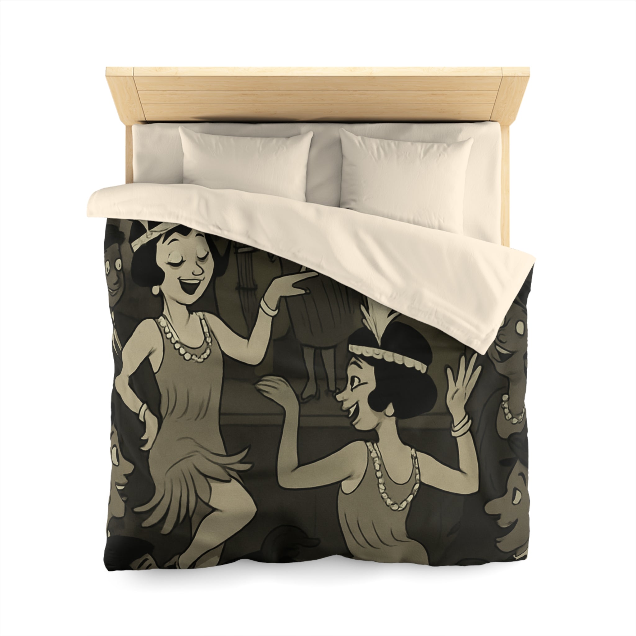 Housse de Couette Microfibre Design Artistique Moderne Décoration Chambre Confort Premium