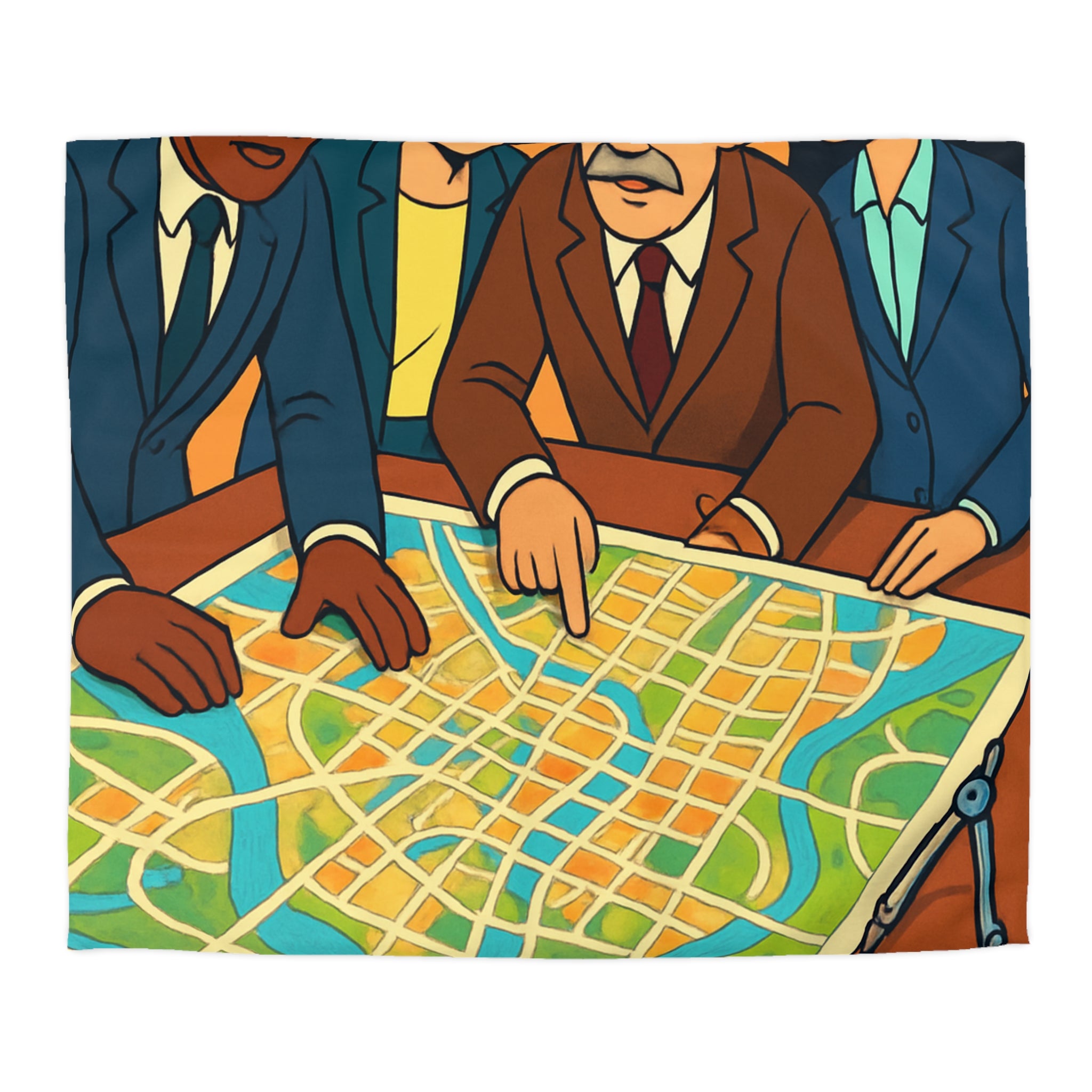 Housse de Couette Microfibre Design Artistique Moderne Décoration Chambre Confort Premium