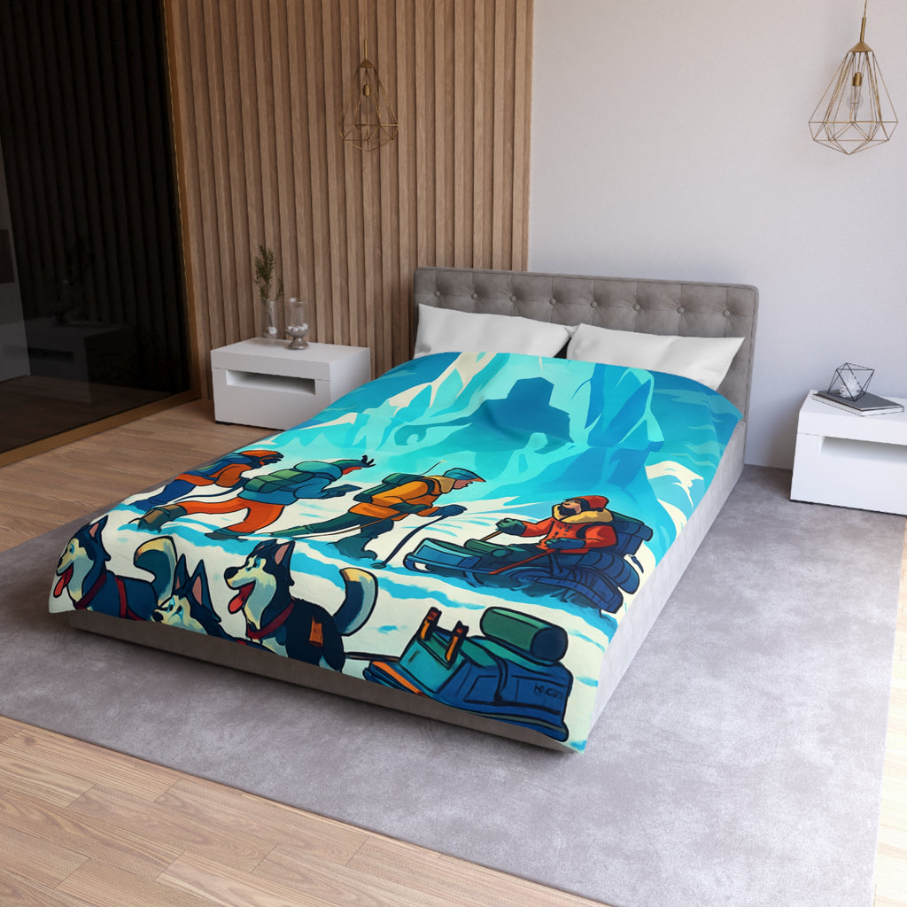 Housse de Couette Microfibre Illustration Unique Design Moderne Décoration Intérieure Raffinée