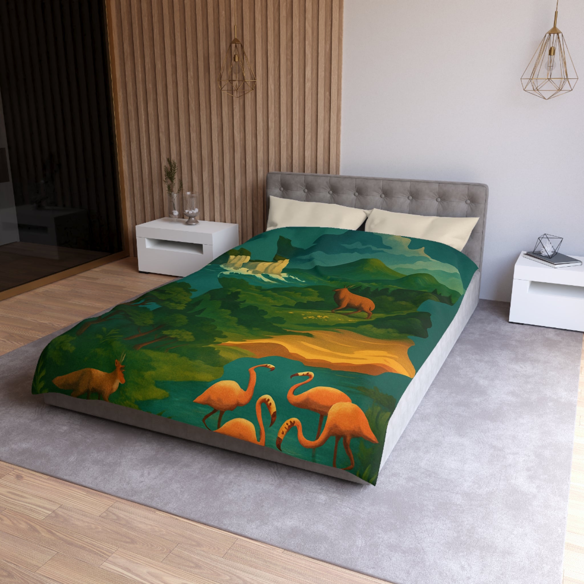 Housse de Couette Microfibre Création Artistique Moderne Design Exclusif Décoration Chambre