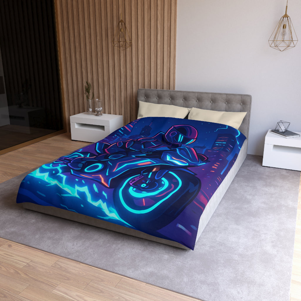 Housse de Couette Microfibre Design Artistique Moderne Décoration Chambre Confort Premium