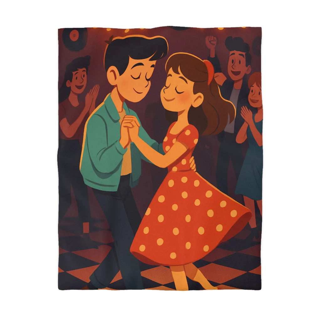 Housse de Couette Microfibre Art Graphique Contemporain Style Décoratif Chambre Tendance