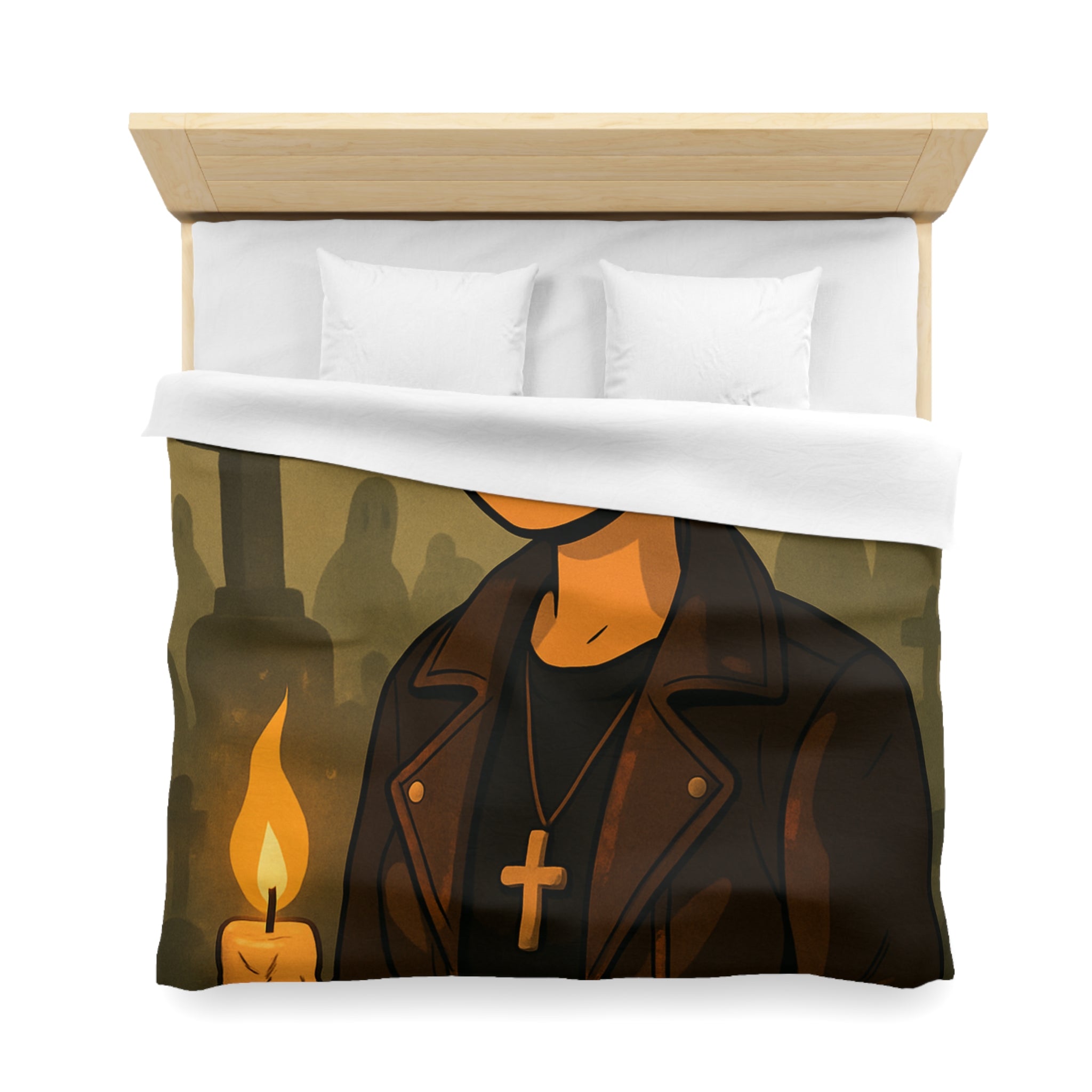 Housse de Couette Microfibre Design Artistique Moderne Décoration Chambre Confort Premium