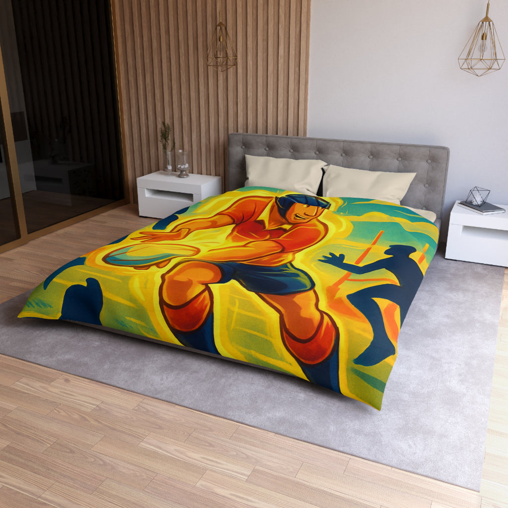 Housse de Couette Microfibre Design Artistique Moderne Décoration Chambre Confort Premium