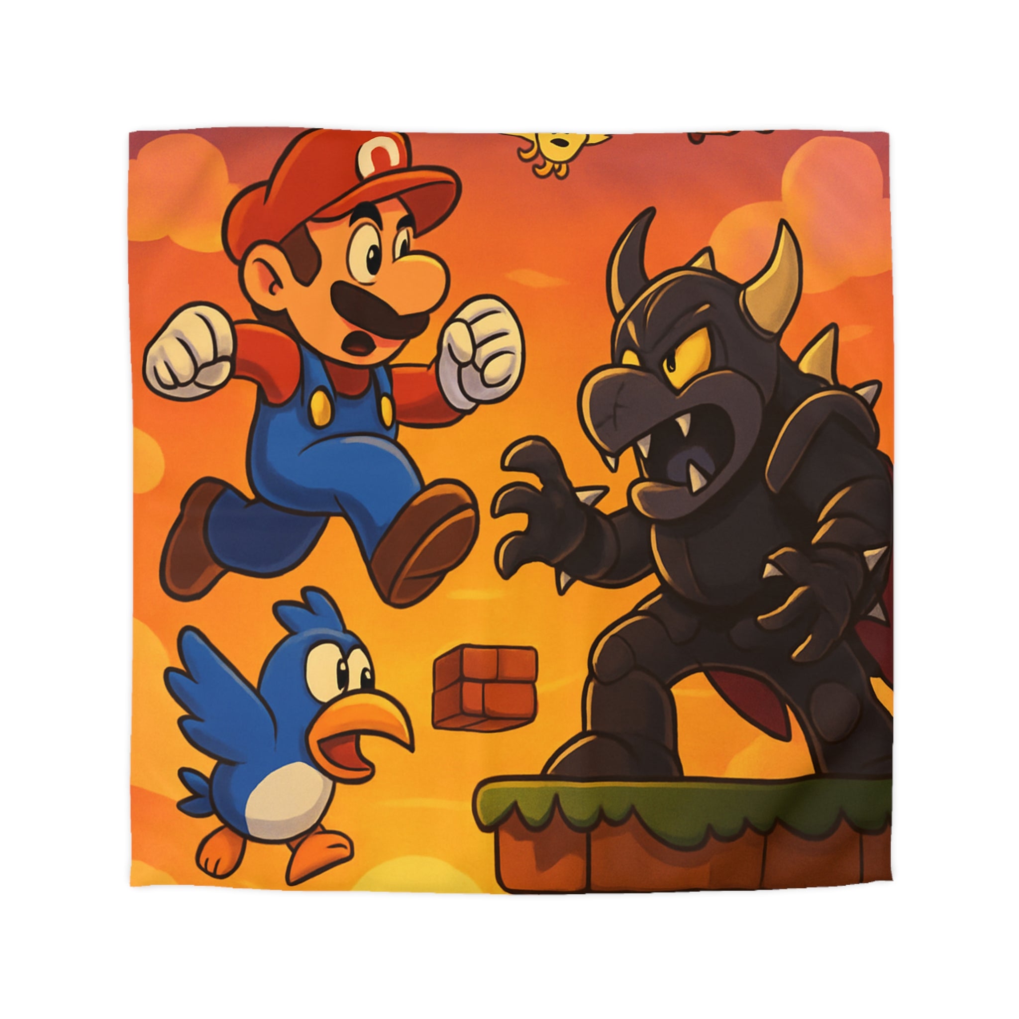 Housse de Couette Microfibre Motif Créatif Original Style Contemporain Chambre Élégante