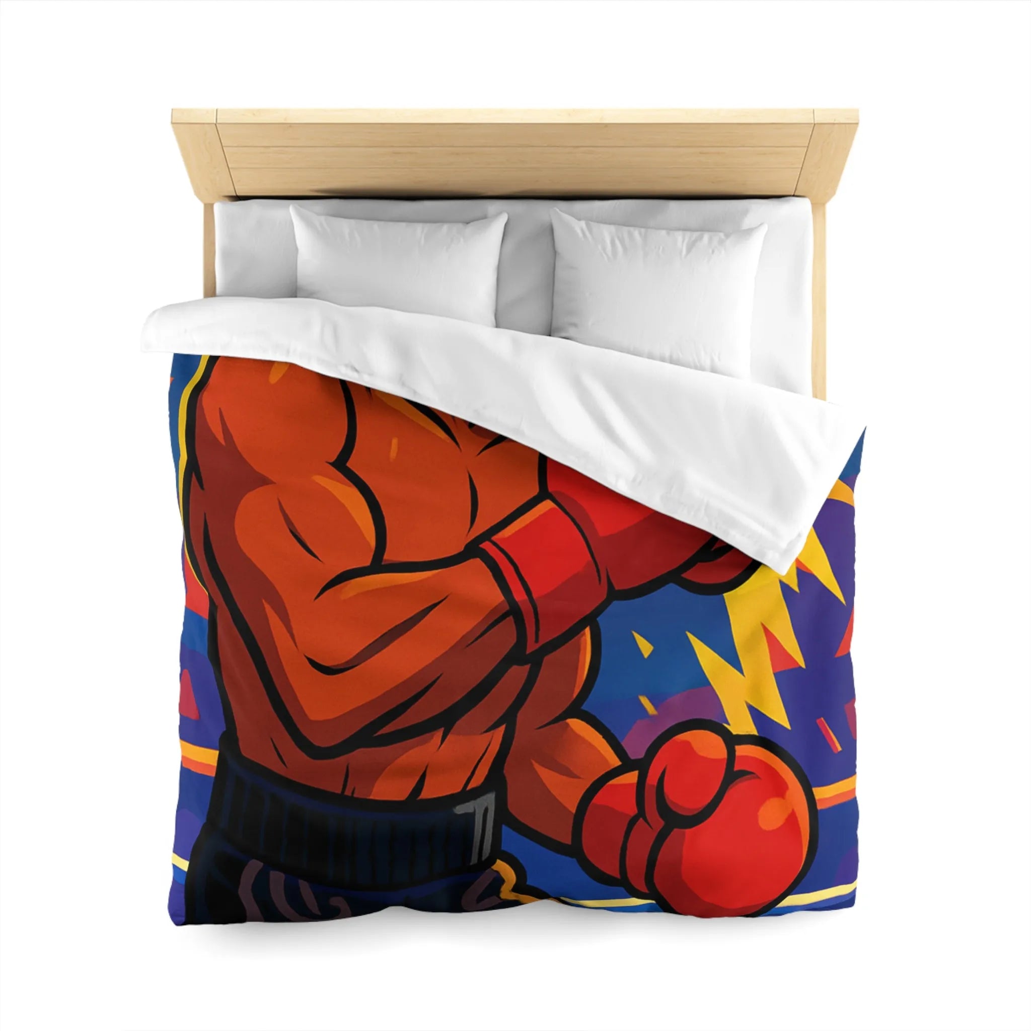 Housse de Couette Microfibre Art Graphique Contemporain Style Décoratif Chambre Tendance