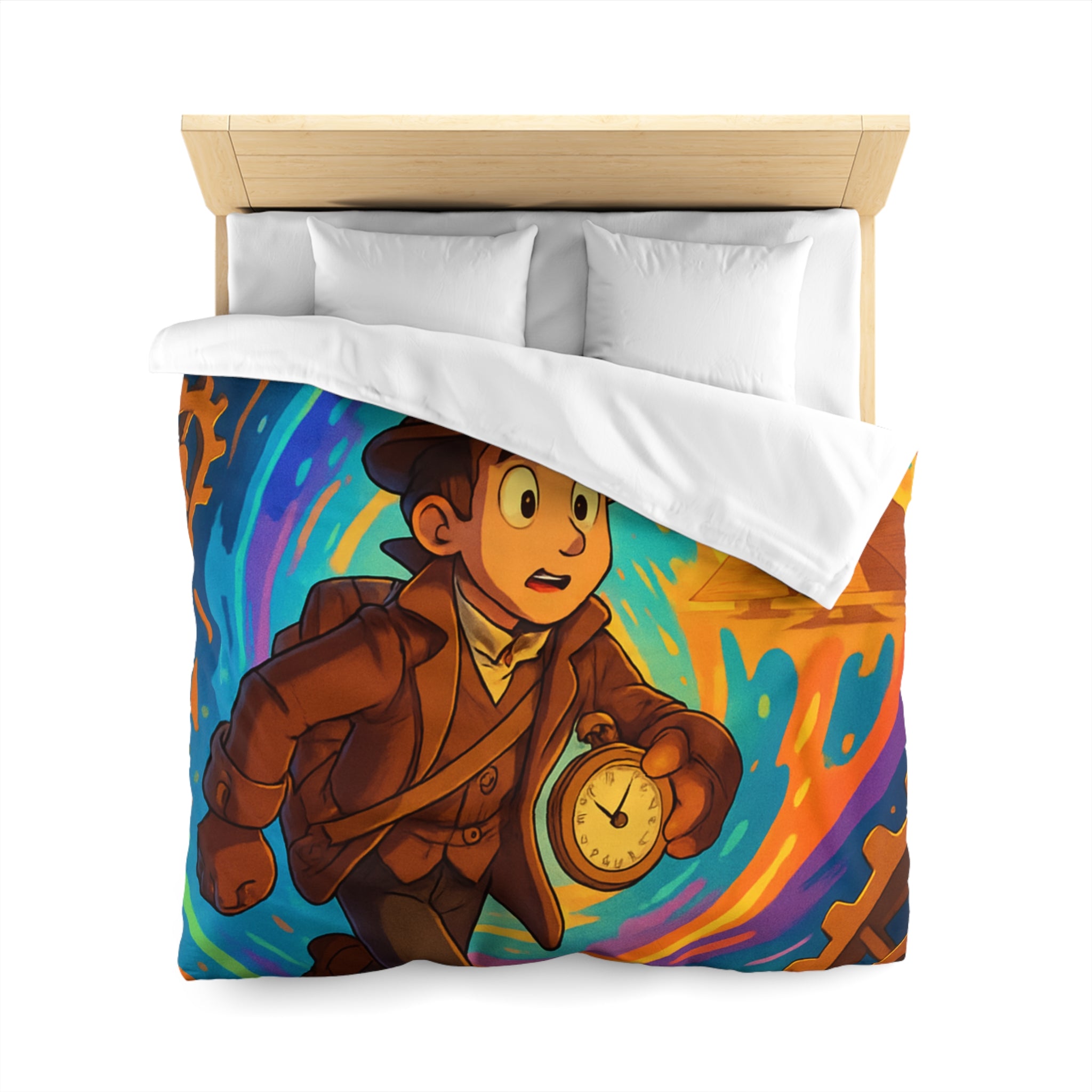 Housse de Couette Microfibre Création Artistique Moderne Design Exclusif Décoration Chambre