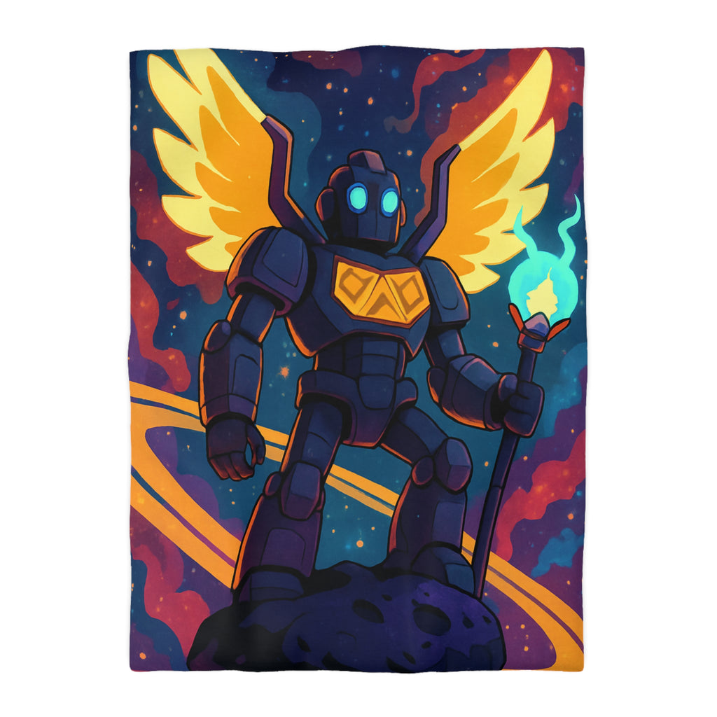 Housse de Couette Microfibre Illustration Unique Design Moderne Décoration Intérieure Raffinée