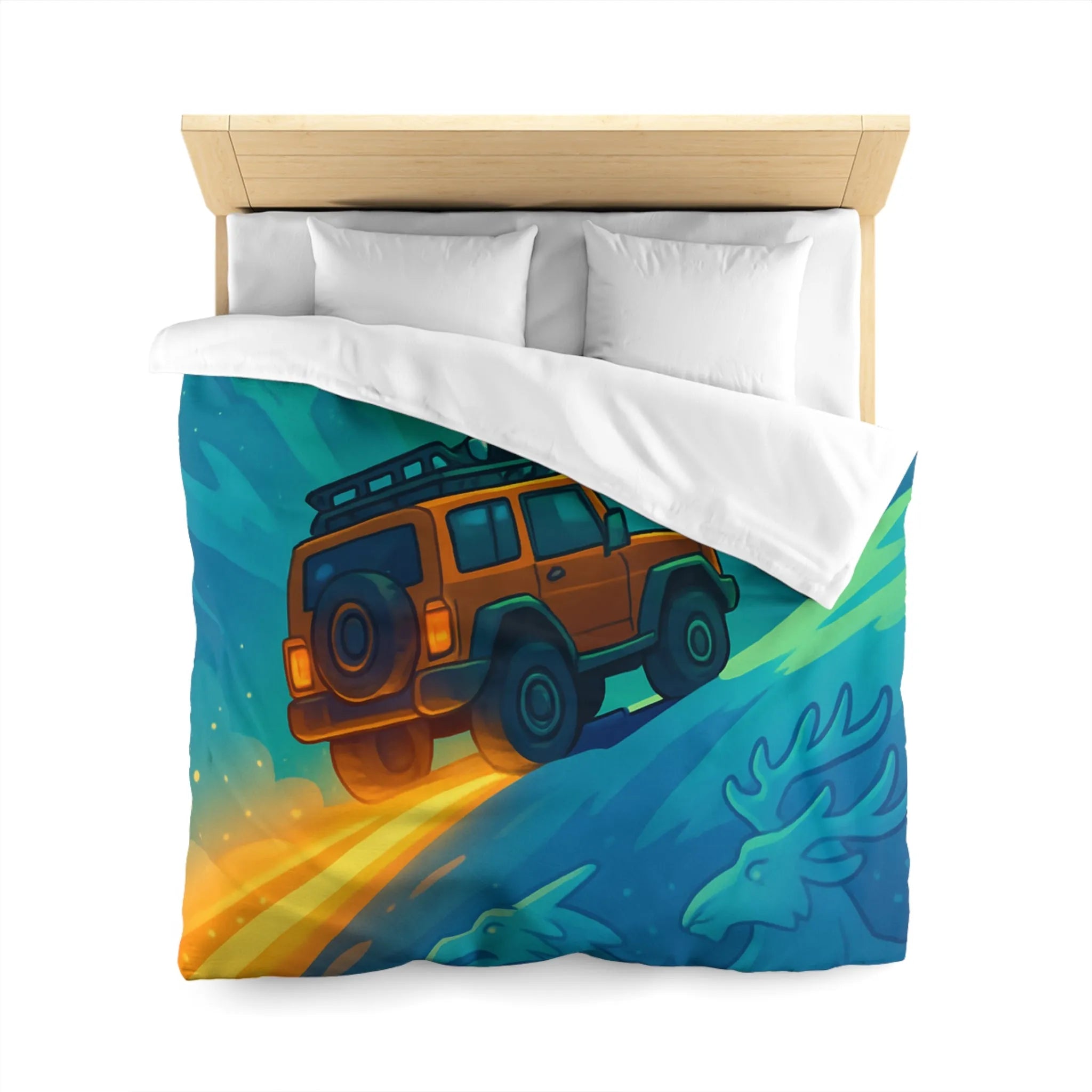 Aventure Hivernale Arctique avec Motifs Scandinaves et Aurores Boréales Scintillantes