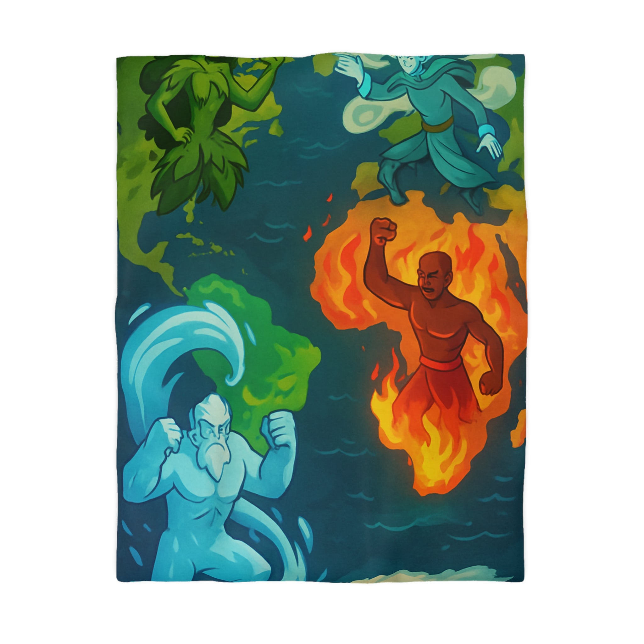 Housse de Couette Microfibre Création Artistique Moderne Design Exclusif Décoration Chambre