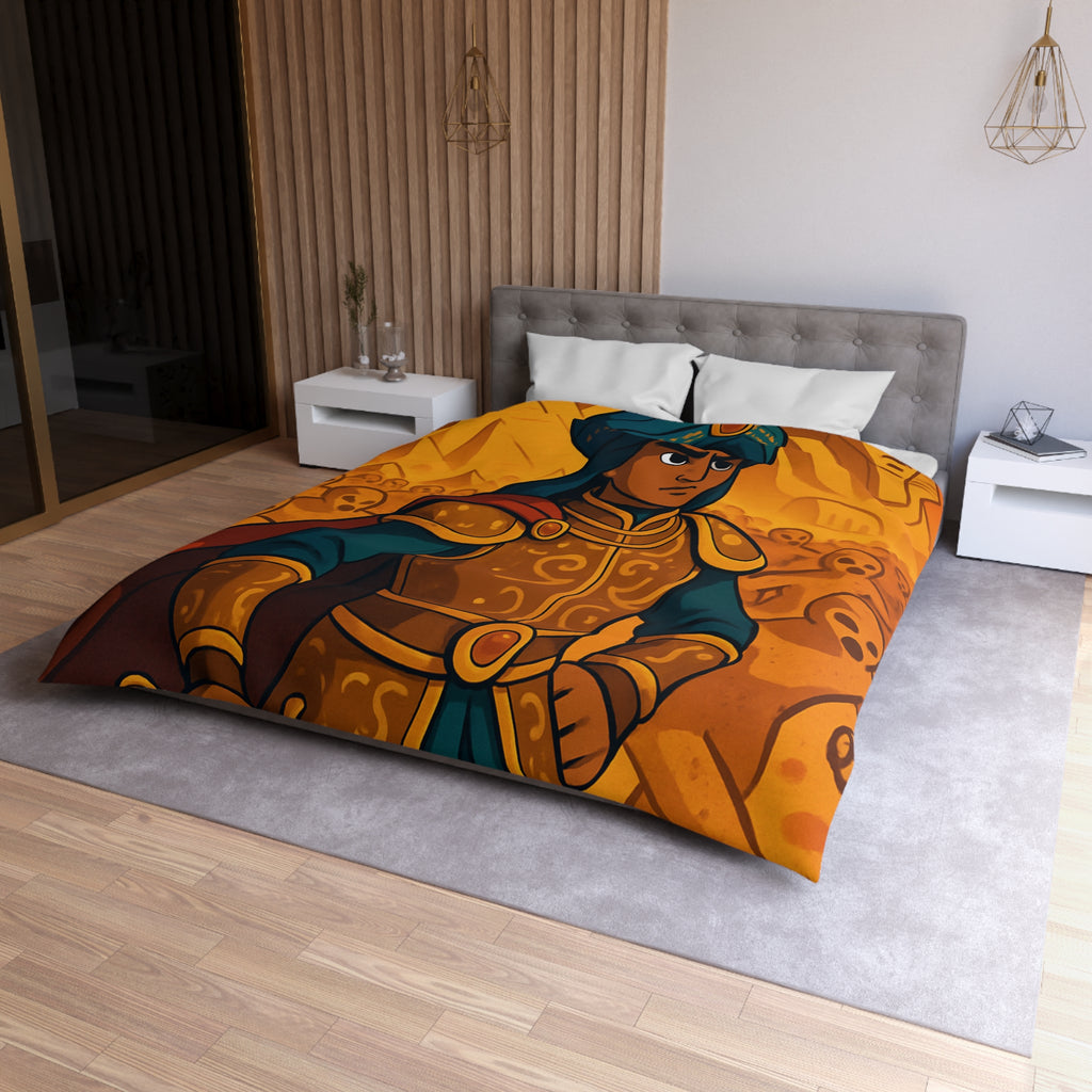 Housse de Couette Microfibre Design Artistique Moderne Décoration Chambre Confort Premium