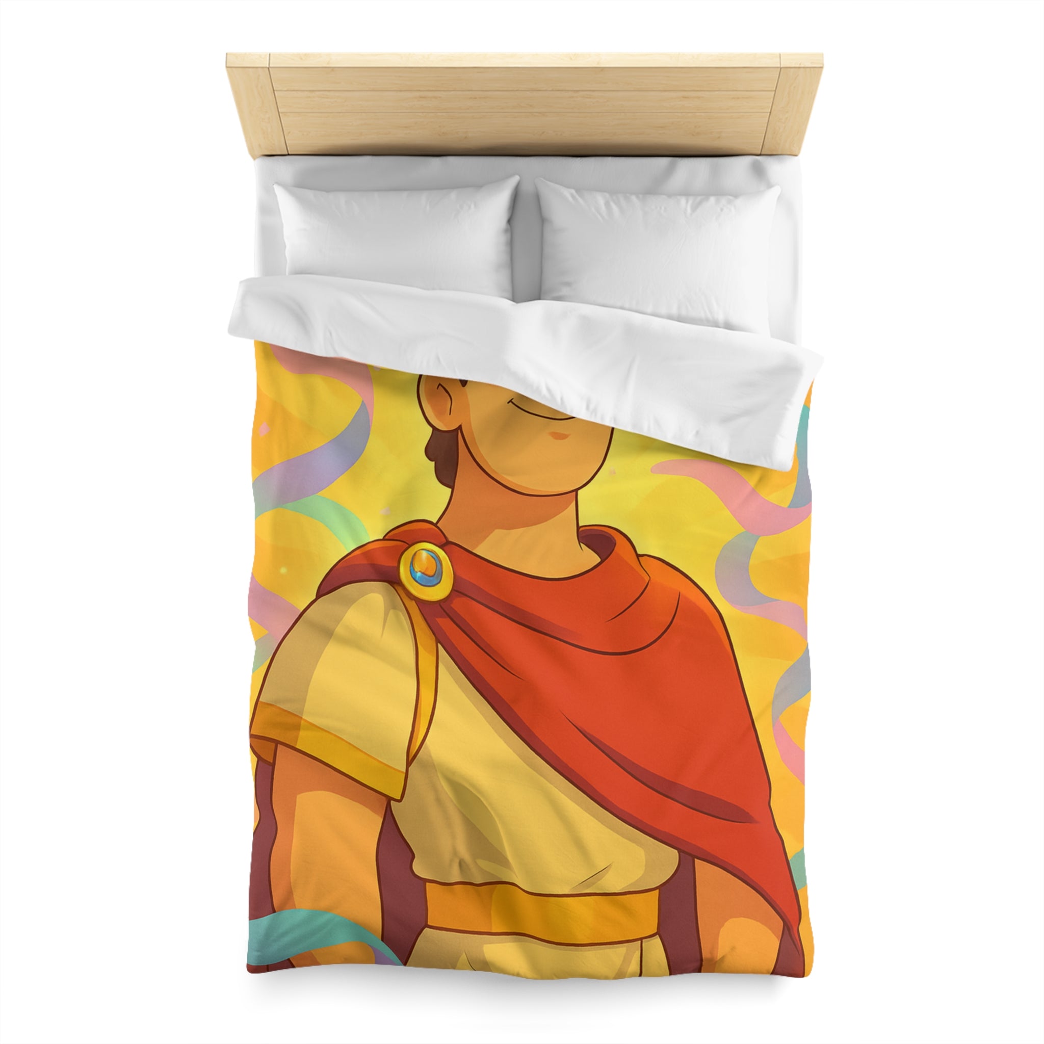 Rêves d'Empereur Romain: Housse de Couette Artistique Inspirée de l'Antiquité Dorée